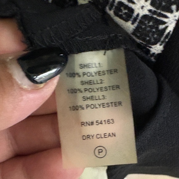 Ivanka Trump Black, white Blue Geometric mini dress, v-neck tunic size 6 - Picture 9 of 9